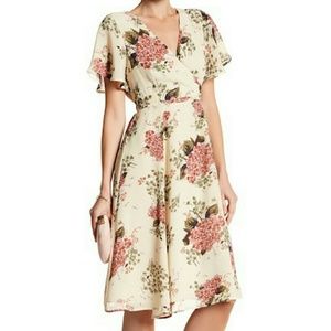 June & Hudson Floral Wrap Dress